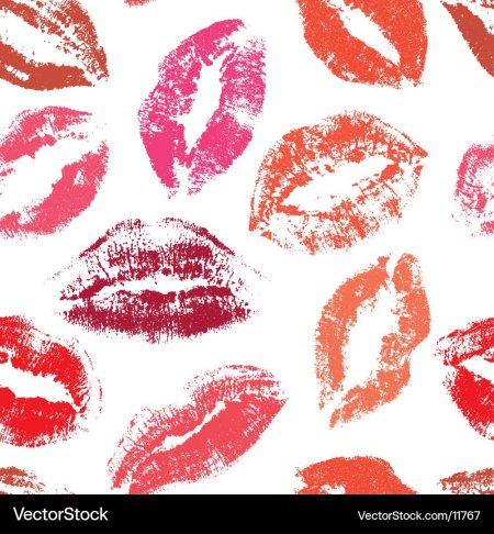 Отпечаток губной помады