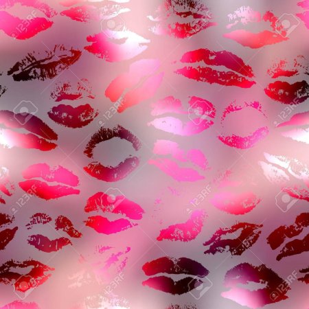 Фон с поцелуями