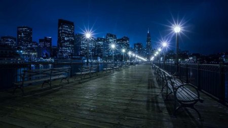 Сан-Франциско набережная фонарь