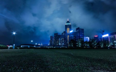 Ночной город Горизонт