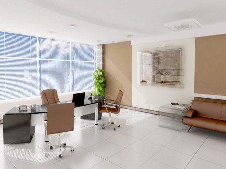 Светлый офисный интерьер