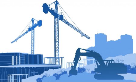 Строительный кран вектор