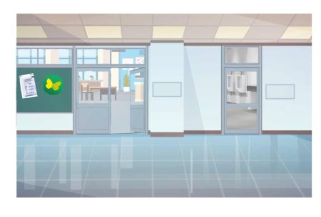 Фон коридора школы для гача лайф