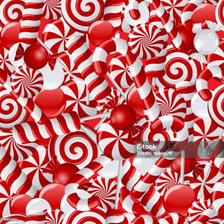 Красное и белое конфеты