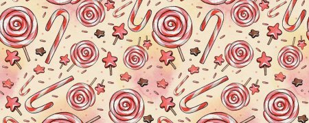 Сладости на розовом фоне