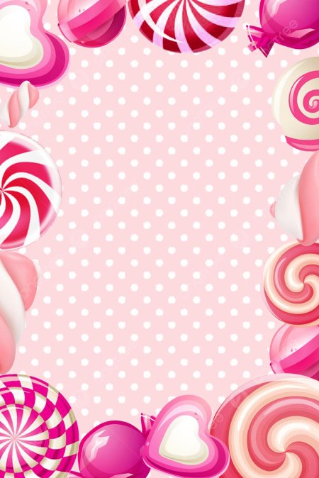 Сладости на розовом фоне