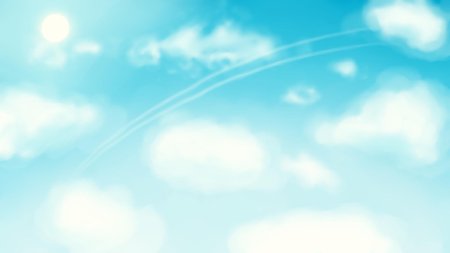 Голубое небо с облаками