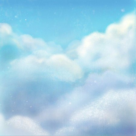 Нежно голубое небо