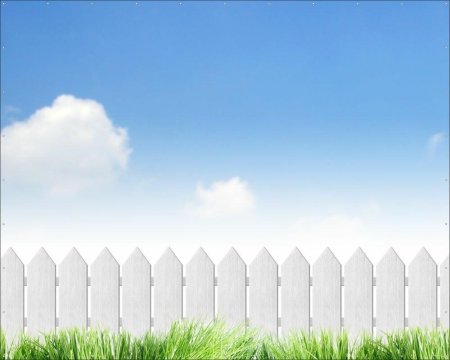 Забор белый