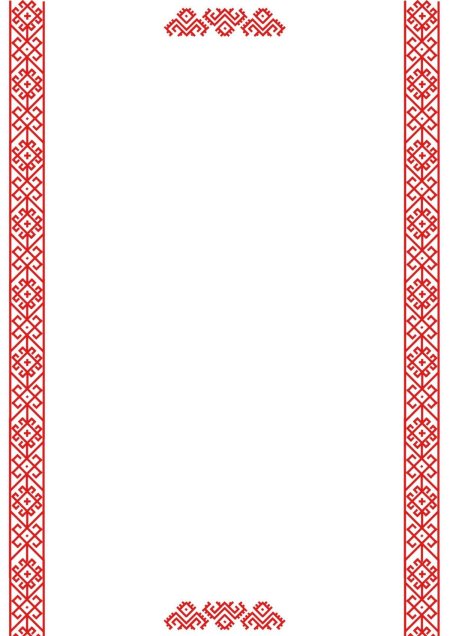 Марийский узор рамка