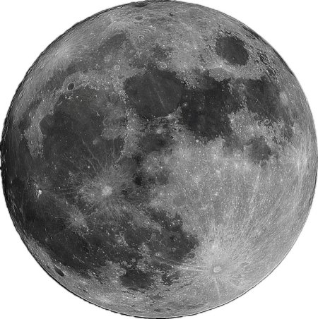 Луна на прозрачном фоне