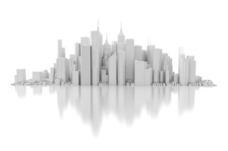 Город на белом фоне