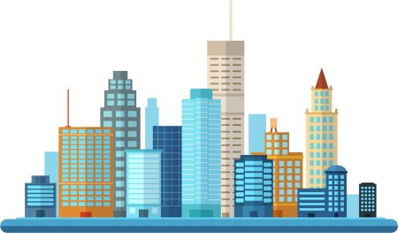 Городские здания вектор