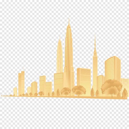 Город на прозрачном фоне