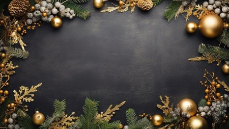 Новогодний шарик на ветке