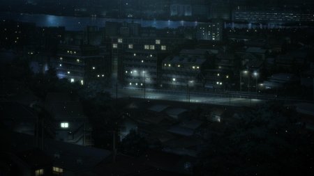 Аниме крыша ночью