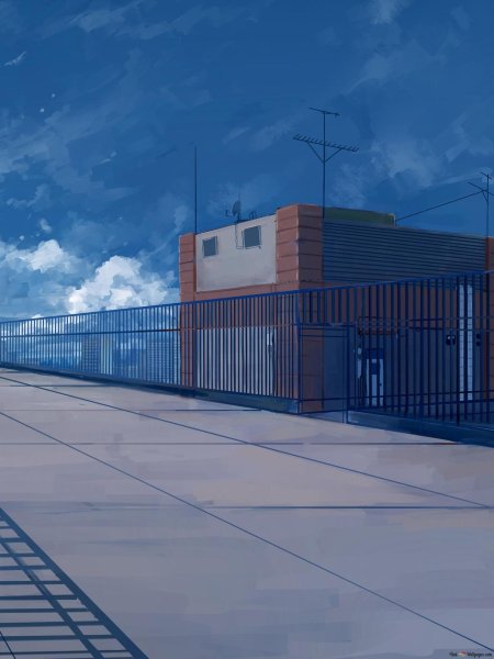 Крыша многоэтажки гача лайф