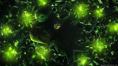 Аниме зеленый