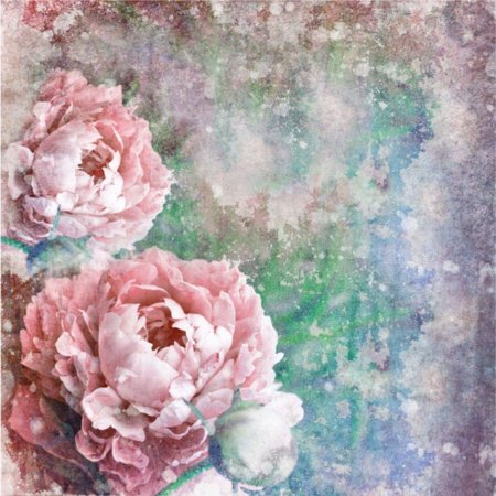 Акварельный фон с цветами