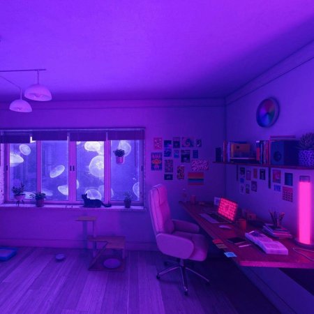 Комната неон