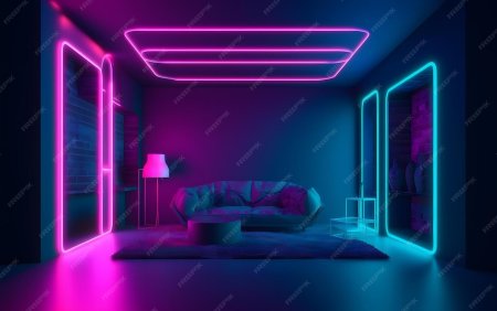 Комната неон