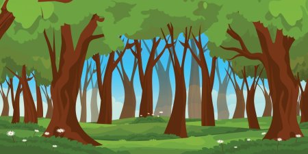 Дерево в мультяшном стиле