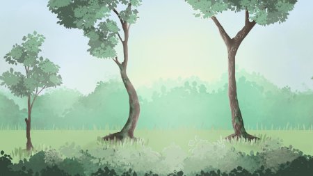 Лес иллюстрация