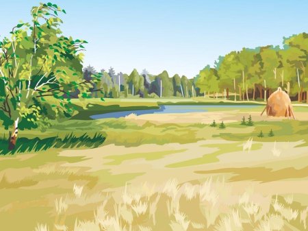 Мультяшные пейзажи