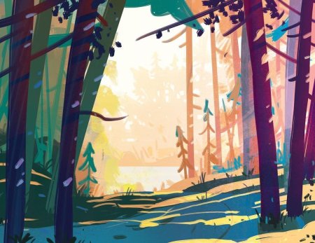 Стилизованный лес