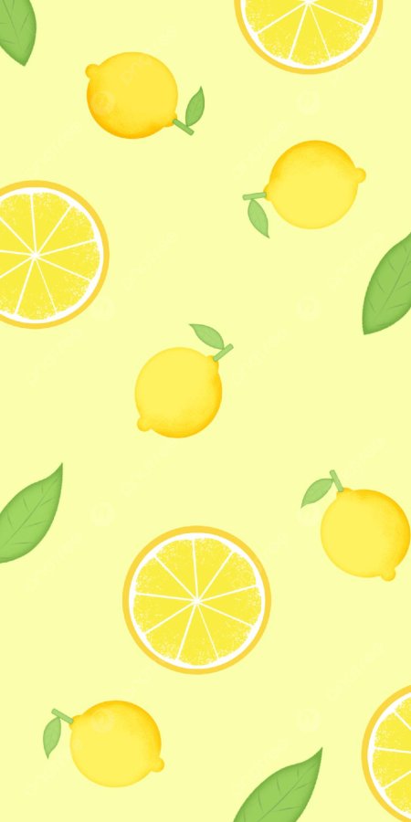 Лимон на желтом фоне