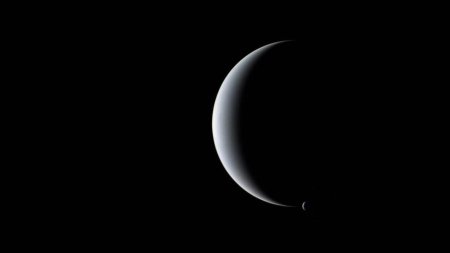 Месяц на черном фоне