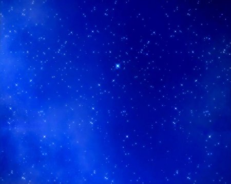 Синее небо со звездами