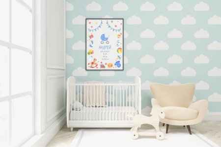 Рамка в интерьере детской