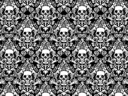 Мексиканский череп паттерн