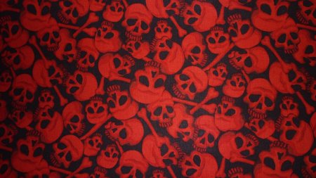 Ткань с черепами
