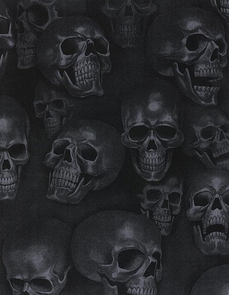 Черный череп