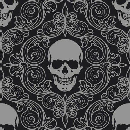 Череп орнамент