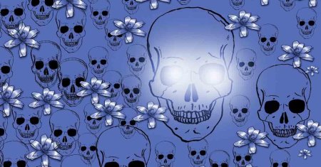 Фон черепа