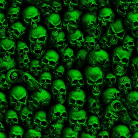 Зеленый череп