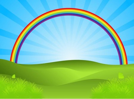 Радуга фон