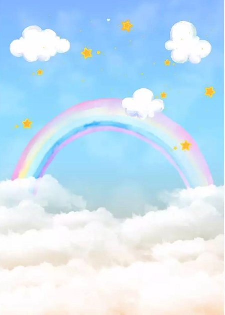 Небо облака Радуга