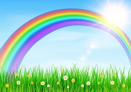 Радуга фон
