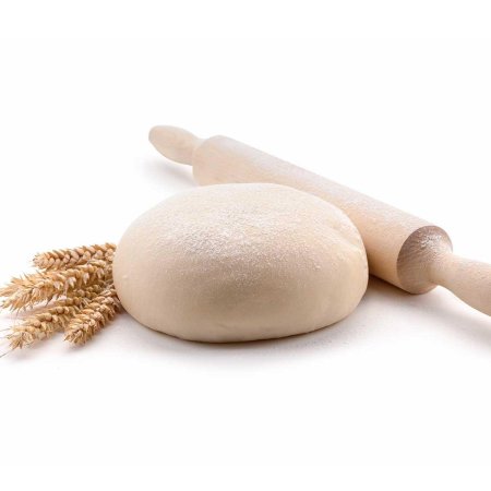 Тесто на белом фоне