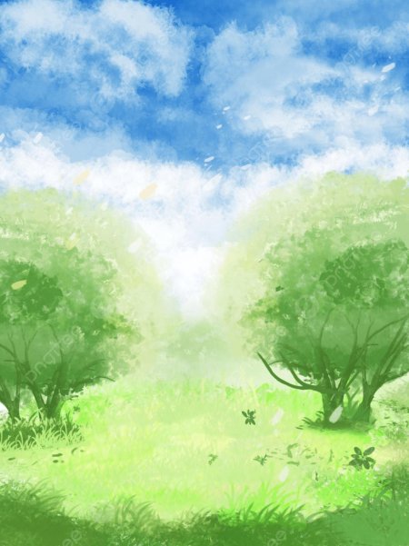 Природа мультяшная