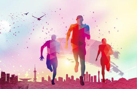 Бег абстракция