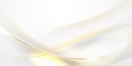 Белый фон с золотыми линиями