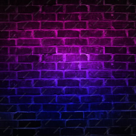 Неоновая кирпичная стена