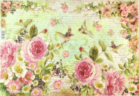 Цветочные фоны для декупажа