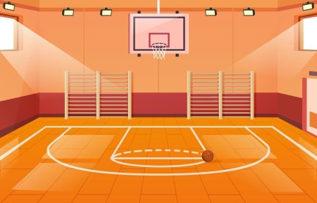 Баскетбольная площадка вектор