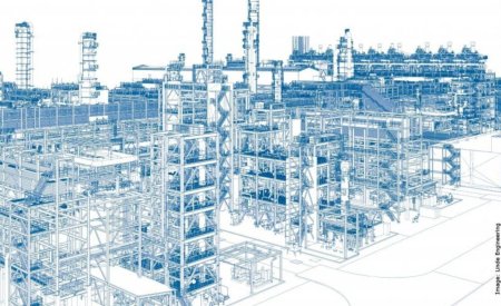 Нефтеперегонный завод вектор